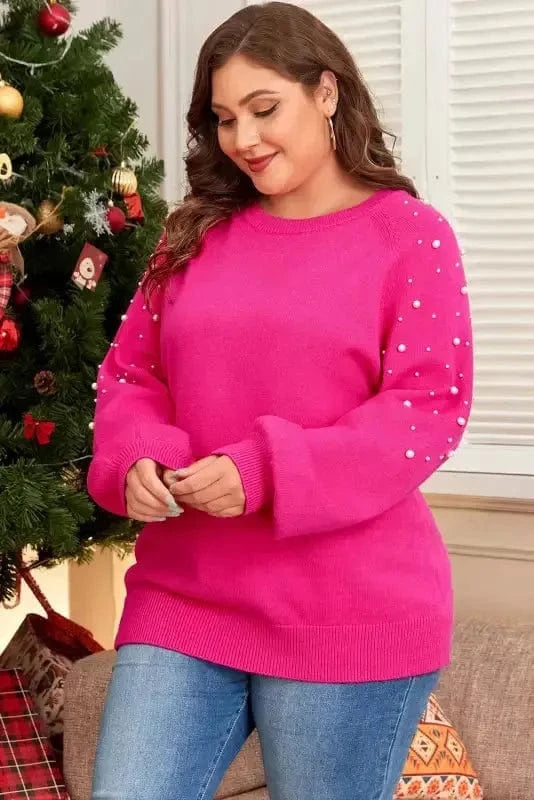 Plus Size Sweaters Strawberry Blush Plus Size Sweater