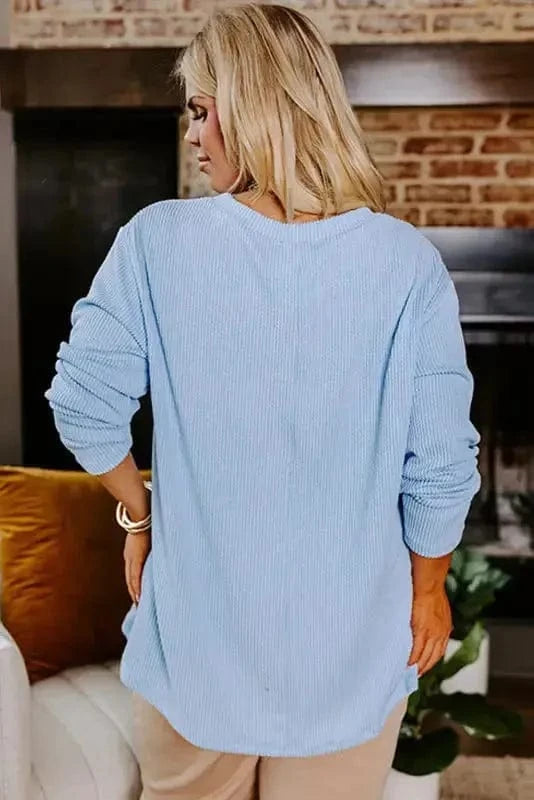 Plus Size Sweatshirts ComfyContours Longline Tee