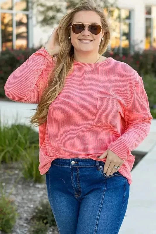 Plus Size Sweatshirts ComfyContours Longline Tee