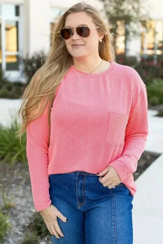 Plus Size Sweatshirts ComfyContours Longline Tee