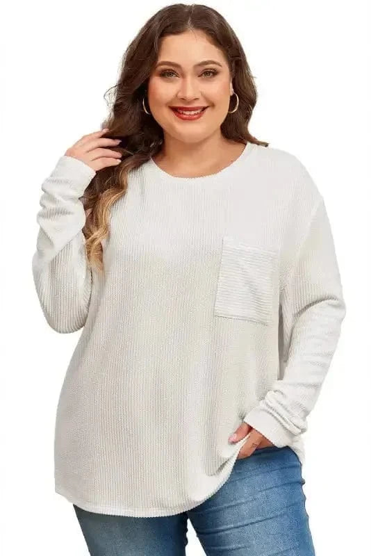 Plus Size Sweatshirts ComfyContours Longline Tee