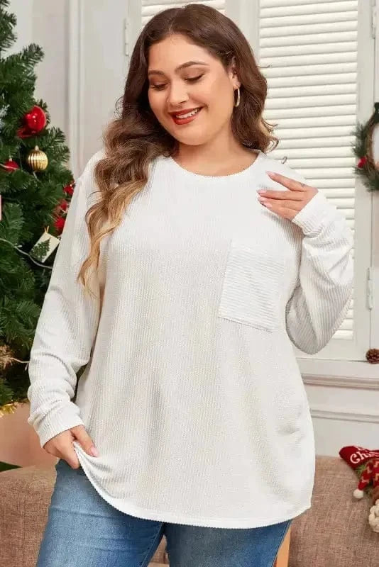 Plus Size Sweatshirts ComfyContours Longline Tee