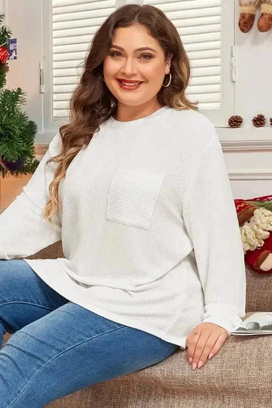 Plus Size Sweatshirts ComfyContours Longline Tee