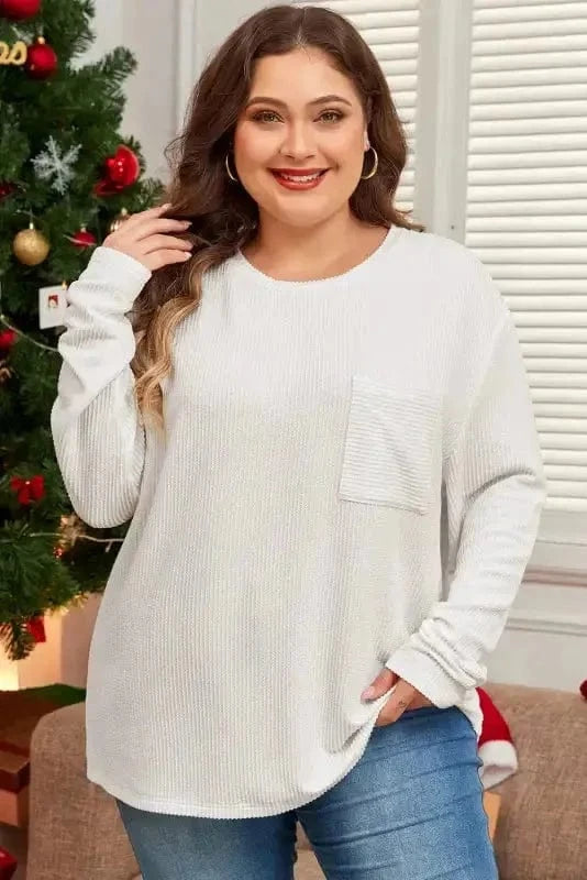 Plus Size Sweatshirts ComfyContours Longline Tee