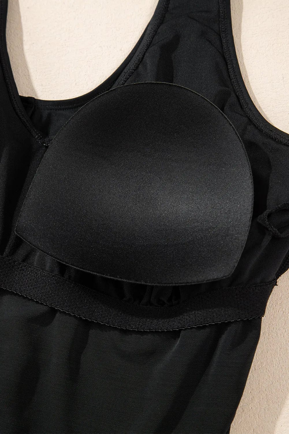 Plus Size Swimwear Elegant Black Swimsuit - Plus Size