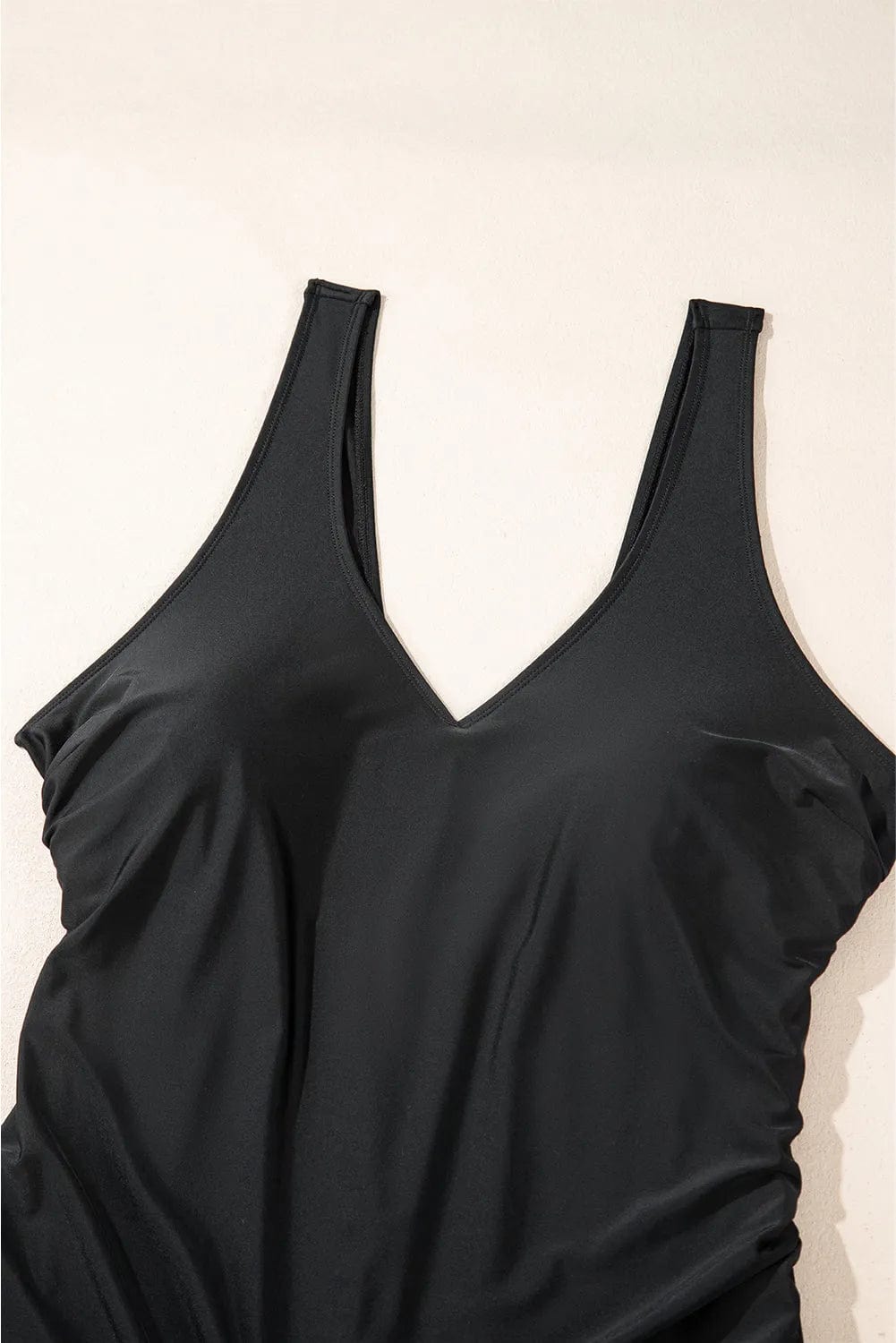 Plus Size Swimwear Elegant Black Swimsuit - Plus Size
