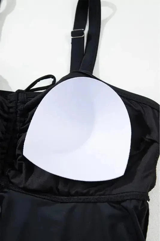 Plus Size Swimwear Geometric Glam Tankini - Plus Size