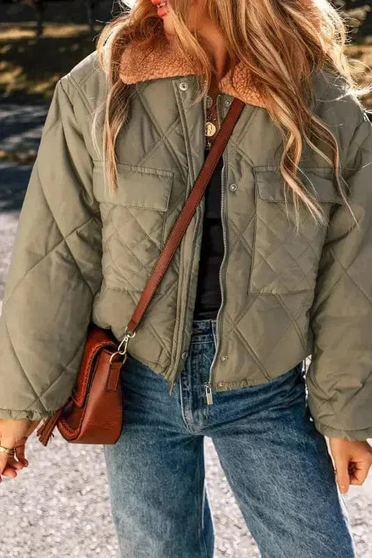 Puffer Jackets Teddy Quilted Puffer Jacket