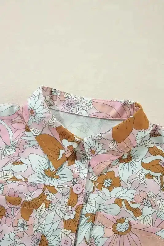 Rompers Floral Finesse Collared Romper