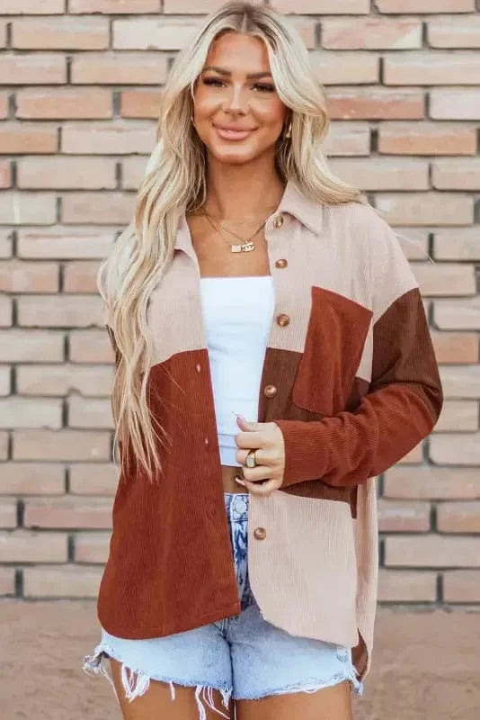 Shackets Autumn Hues Corduroy Shacket