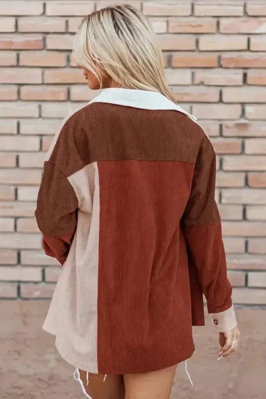 Shackets Autumn Hues Corduroy Shacket