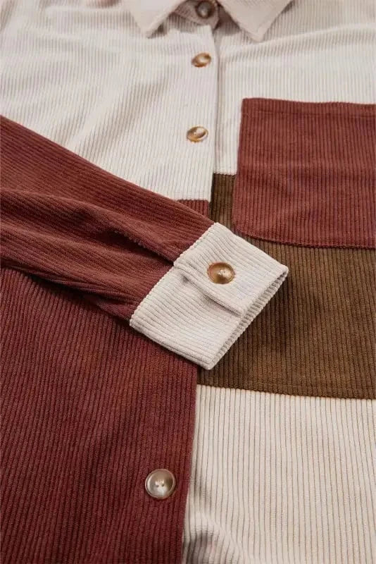 Shackets Autumn Hues Corduroy Shacket