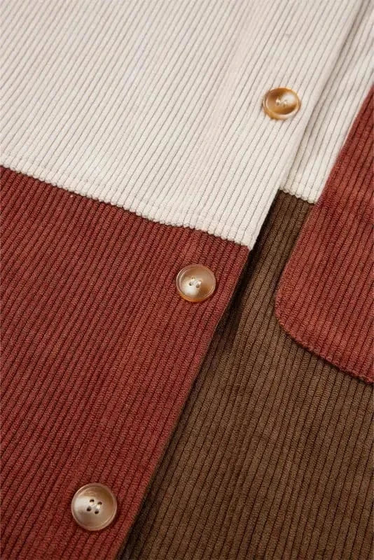Shackets Autumn Hues Corduroy Shacket