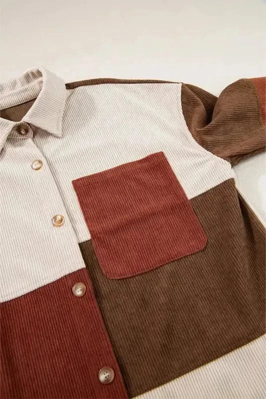 Shackets Autumn Hues Corduroy Shacket