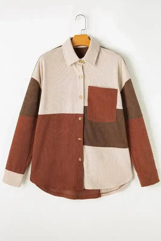 Shackets Autumn Hues Corduroy Shacket
