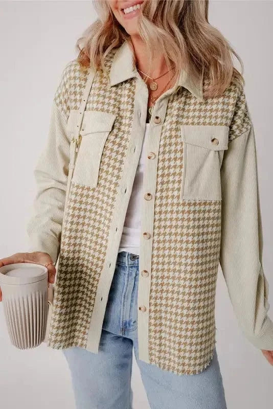 Shackets Urban Houndstooth Shacket