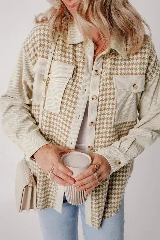 Shackets Urban Houndstooth Shacket