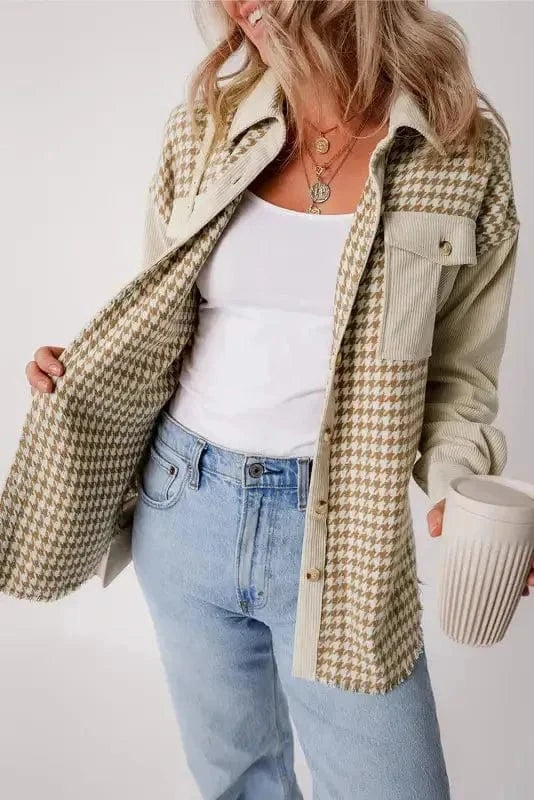 Shackets Urban Houndstooth Shacket