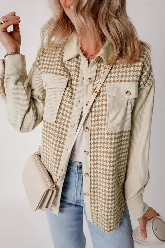 Shackets Urban Houndstooth Shacket