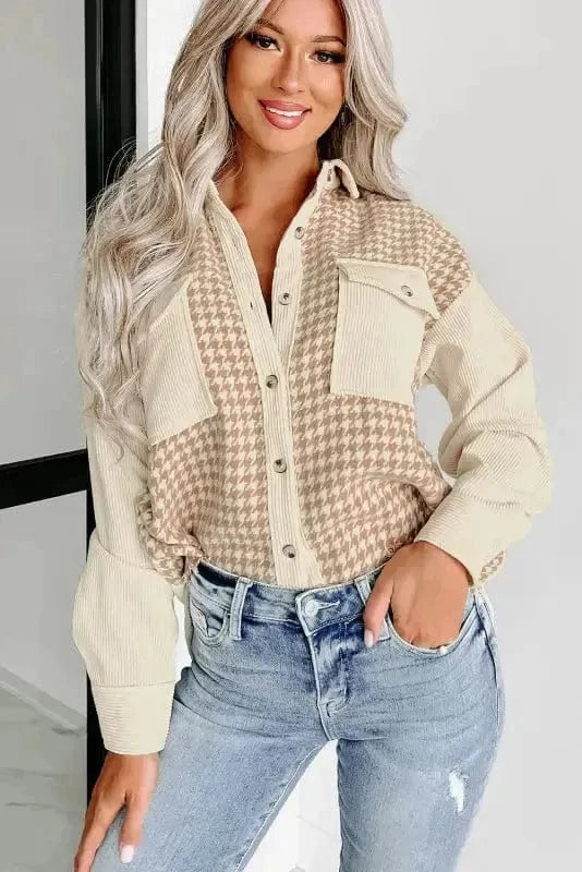 Shackets Urban Houndstooth Shacket