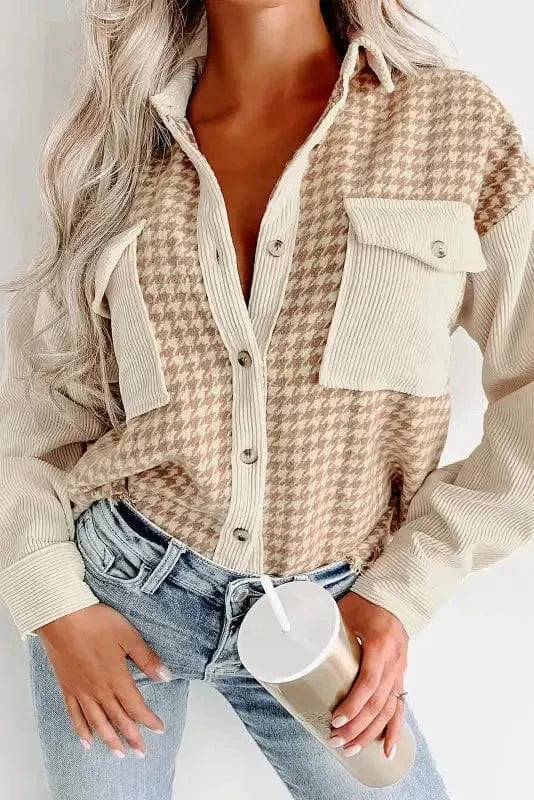 Shackets Urban Houndstooth Shacket