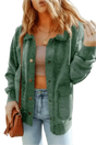Vintage washed button shacket in relaxed layering silhouette with side pockets Fashionfitz UK