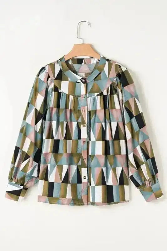 Shirts Geometric Grace Loose Fit Top