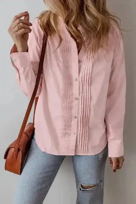 Shirts Light Pink / S / 100%Cotton Peach Whisper Office Shirt