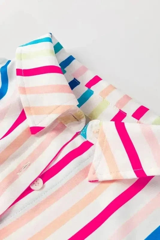 Shirts Peony Pinstripe Casual Shirt