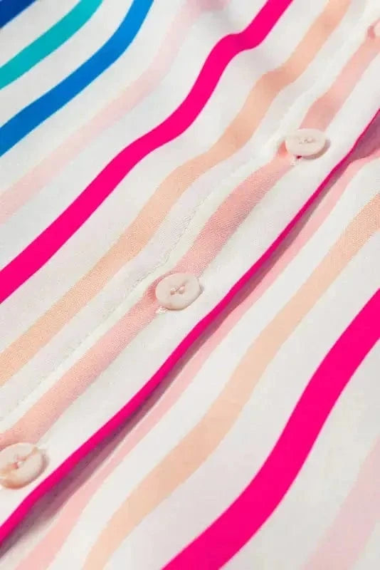 Shirts Peony Pinstripe Casual Shirt
