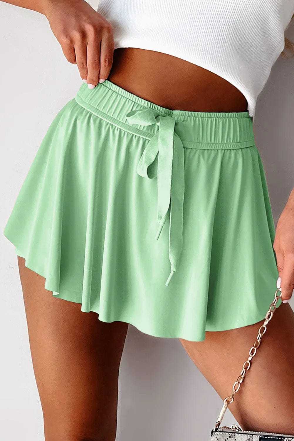 Skorts Light Green / S / 88%Polyamide+12%Elastane Lambada Charm Lined Skorts