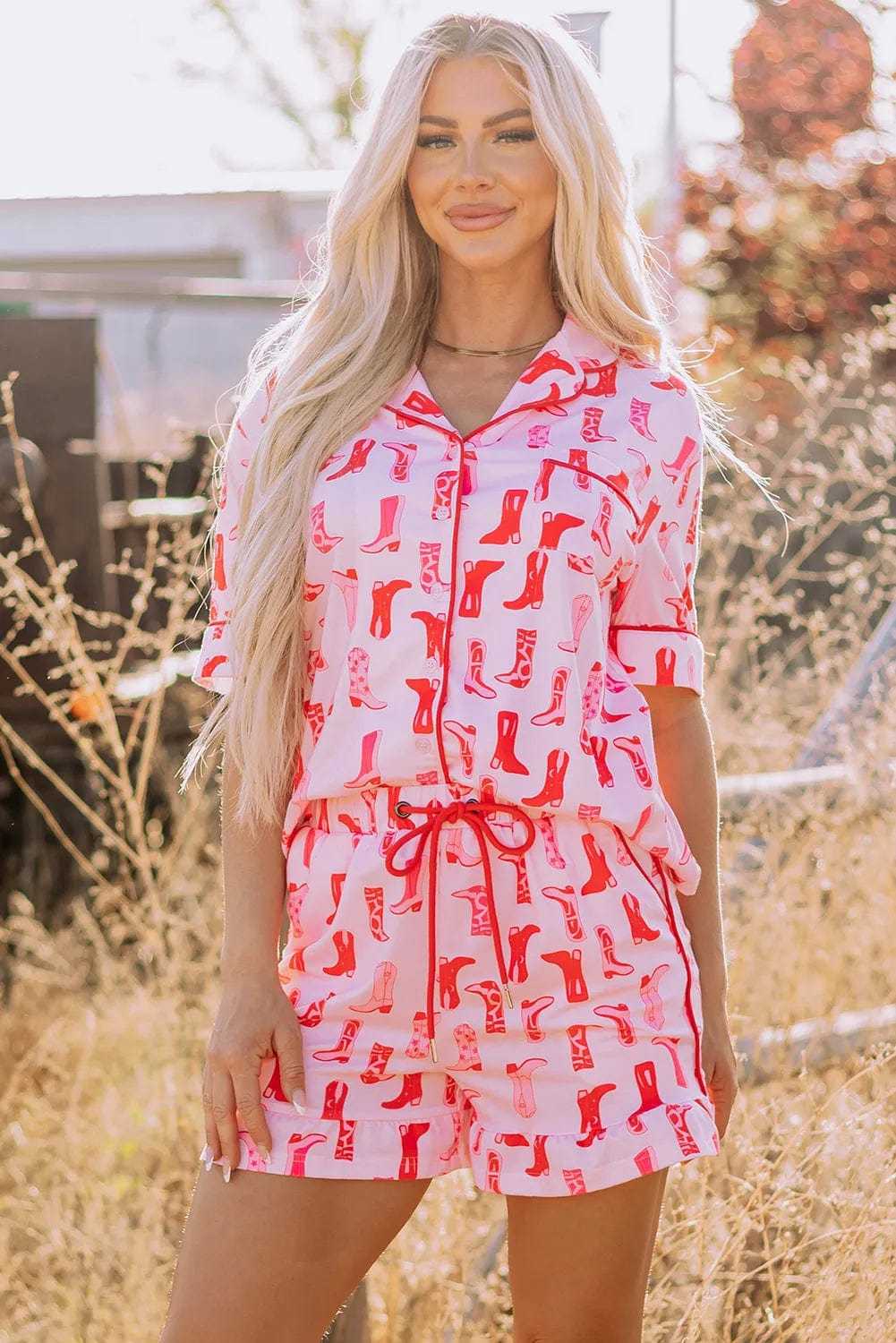 Sleepwear Ruffled Rodeo Pajamas