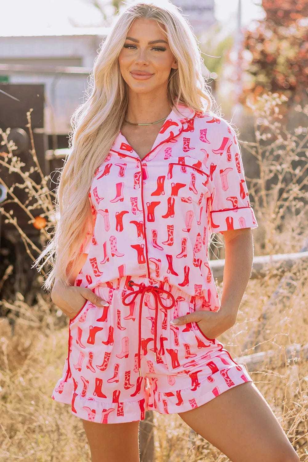 Sleepwear Ruffled Rodeo Pajamas