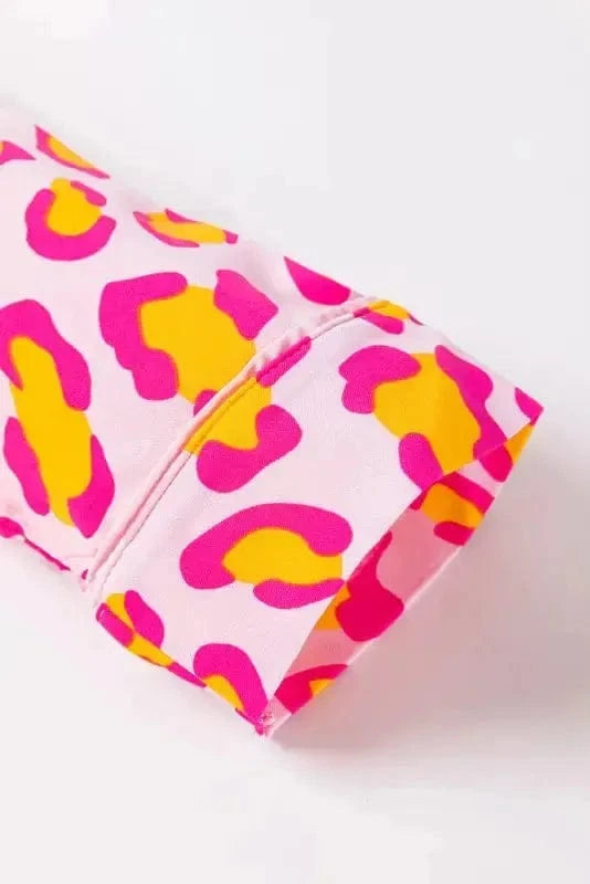 Sleepwear Sassy Spots Pink Leopard Pajama Set