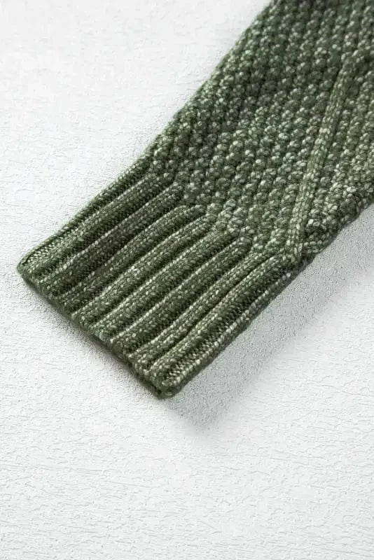 Sweater Dresses Loose Fit Jumper Dress - Cable Knit Drop Shoulder