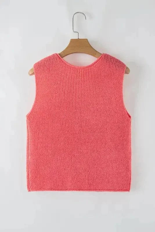 Sweater Vests Elegant Lace-Up Cosy Vest - Stylish and Comfortable