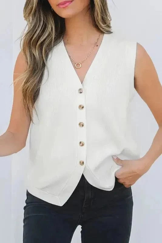 Sweater Vests Ivory Elegance Sweater Vest