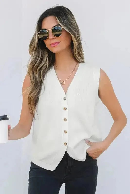 Sweater Vests Ivory Elegance Sweater Vest