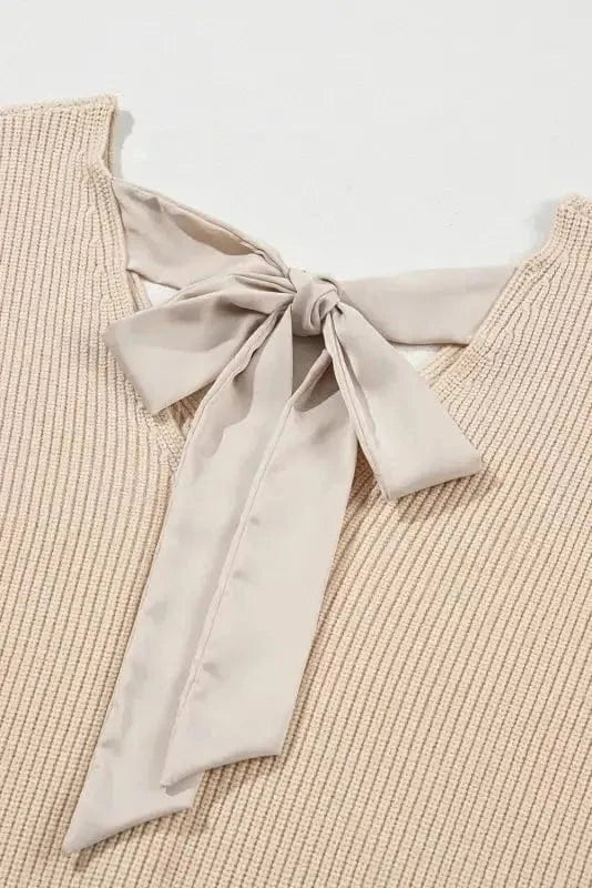 Sweaters Back Bow Knit Sweater