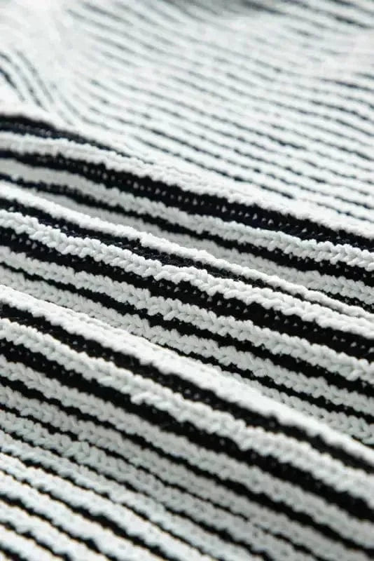 Sweaters Cozy Contrast Stripe Knit Sweater