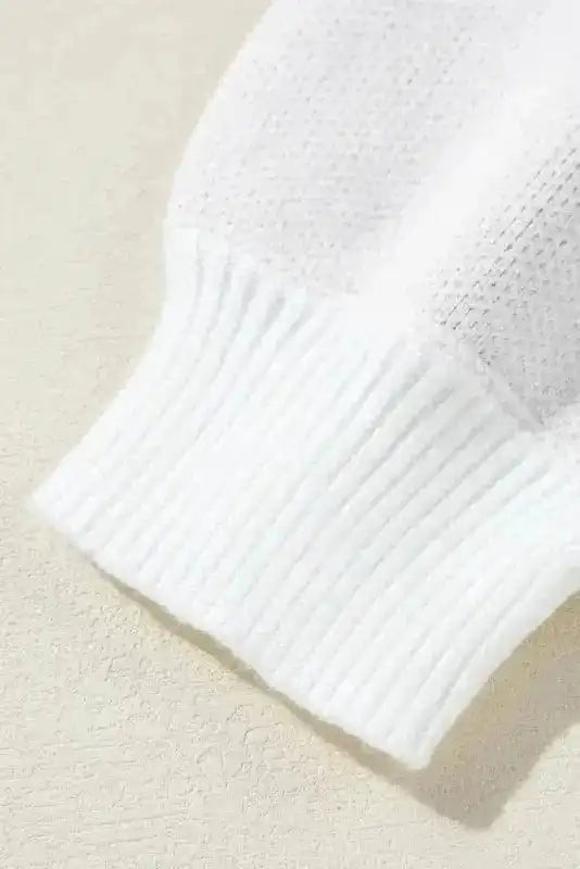 Sweaters Ivory Floret Zip Sweater