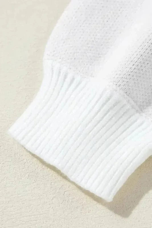 Sweaters Ivory Floret Zip Sweater