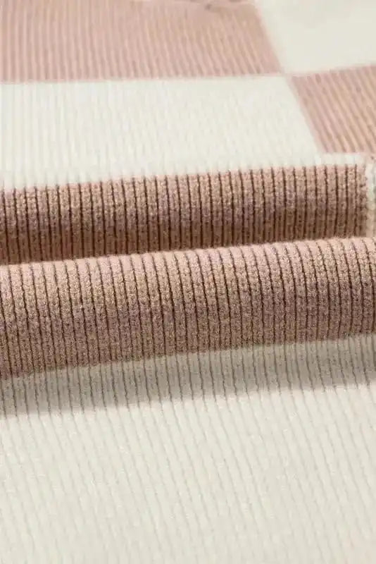 Sweaters Plaid Posh Slouchy Sweater