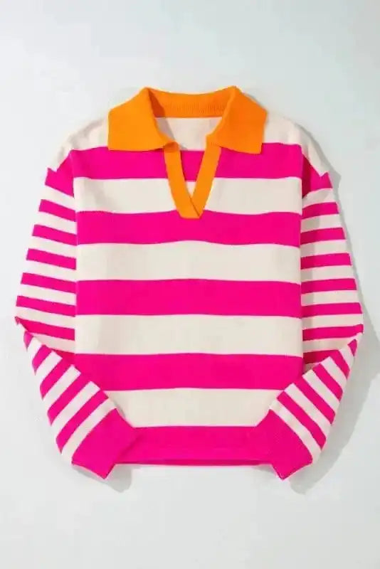 Sweaters Rose Stripe Harmony Sweater