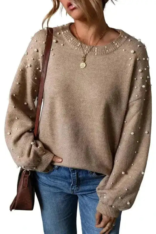 Sweaters Smoky Pearl Accent Sweater