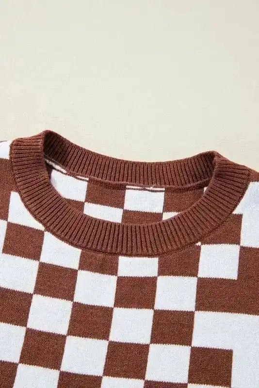 Sweaters Smoky Plaid Soft Knit Jumper