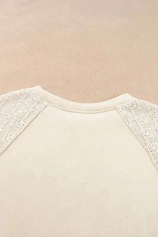 Sweaters Vintage Patchwork Eyelet Jumper