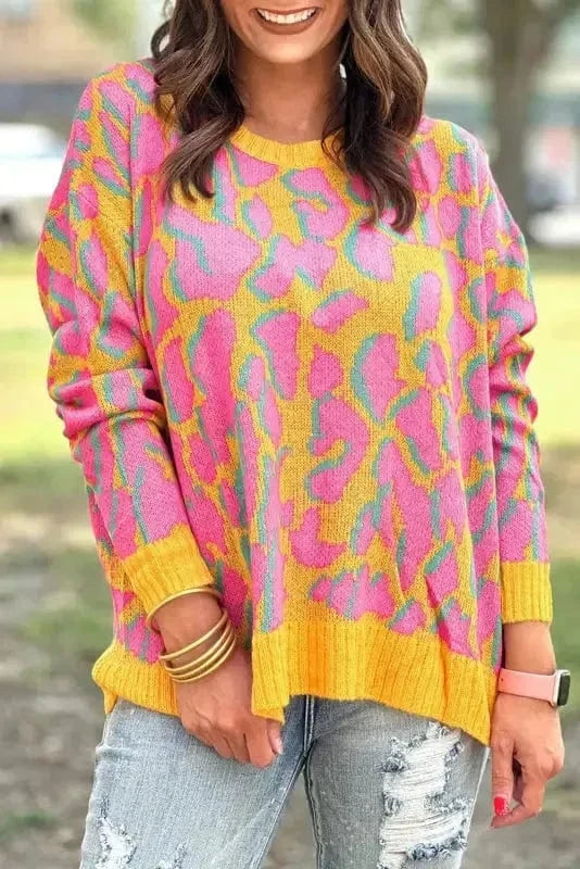 Sweaters Vitality Orange / S / 50%Viscose+28%Polyester+22%Polyamide Verdant Visions Baggy Sweater