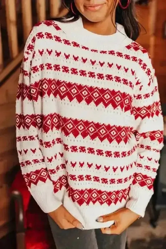 Sweaters White / S / 50%Viscose+28%Polyester+22%Polyamide GeoWest Crew Sweater