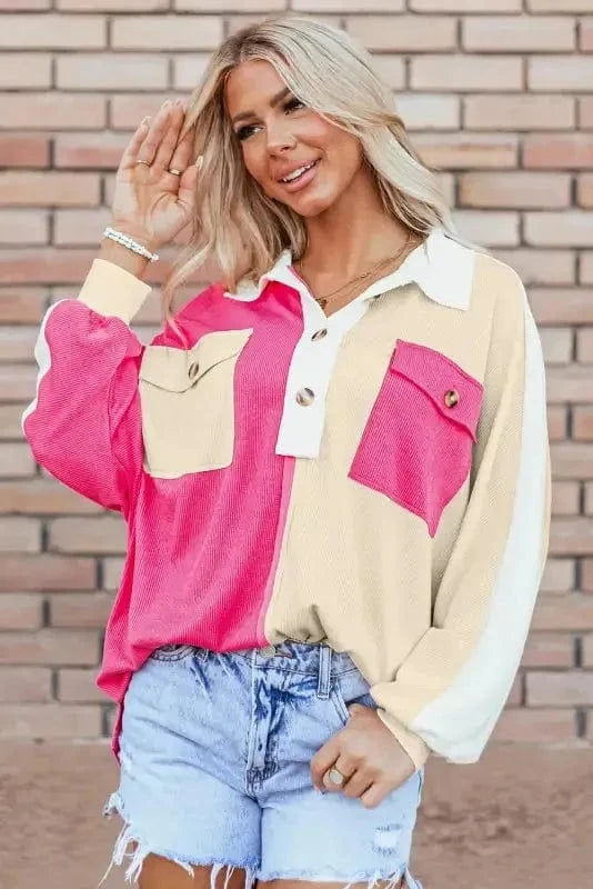 Sweatshirts Chroma Comfort Collared Sweatshirt